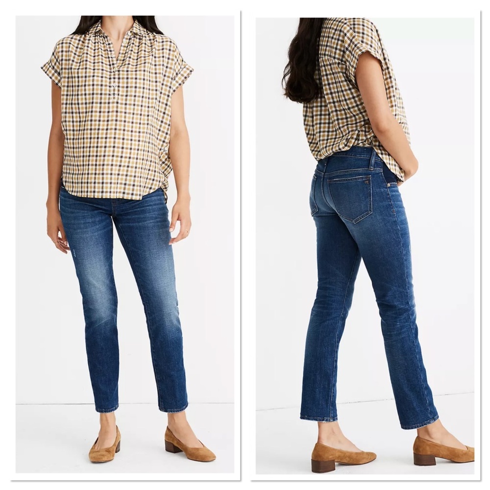 Madewell Maternity Side Panel Slim Boy Jean 25